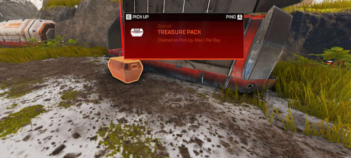 Apex Legends Treasure Pack on World's Edge.
